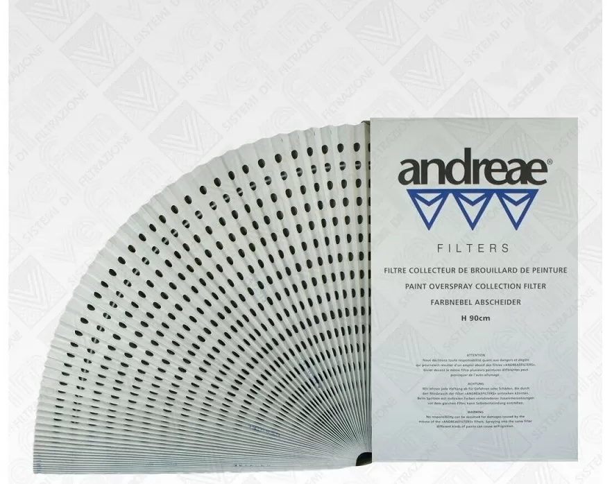Filtro In Cartone Per Cabine Di Verniciatura 0,9 X 10 Mt  Andreae