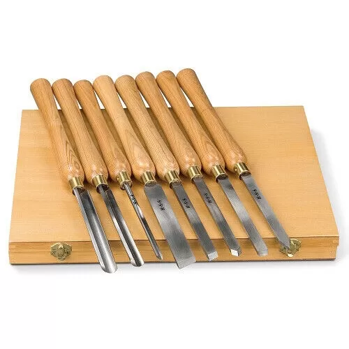 Kit Di 8 Sgorbie Holzstar Per Tornitura