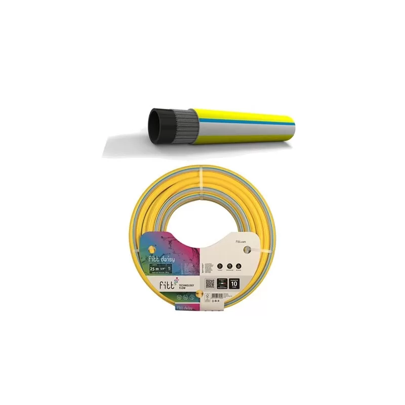 Tubo Magliato Giallo Daisy 25 Mt 12,5 Mm