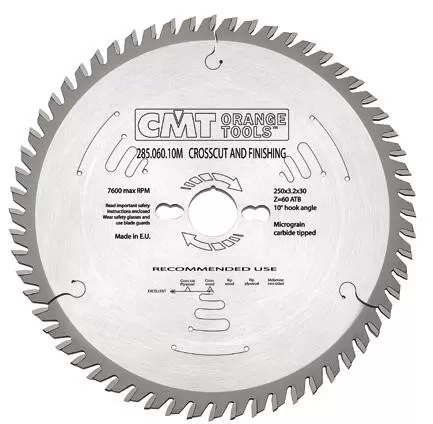 Lama Circolare Per Taglio Traverso Vena 250 X 3,2 / 2,2 X 30 Z.48 Cmt 285.048.10m